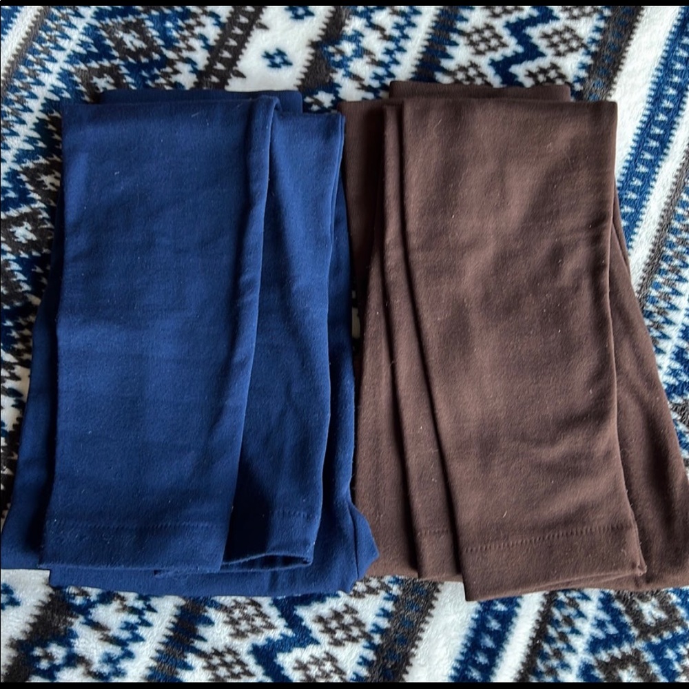 🌸5/25 Bundle of 2 Full Length Fleece Leggings Sz S-L